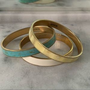 Set of three J Crew bangles